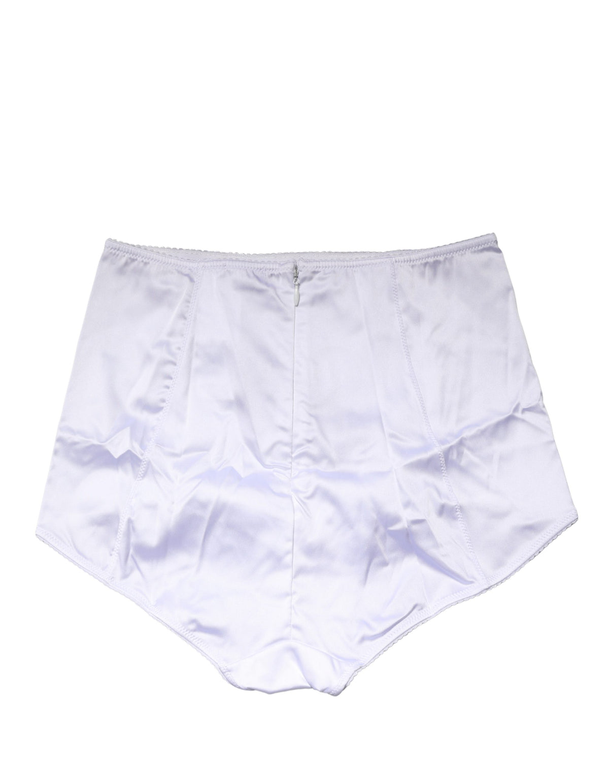 Dolce & Gabbana White Silk Blend High Waist Girdle Panty