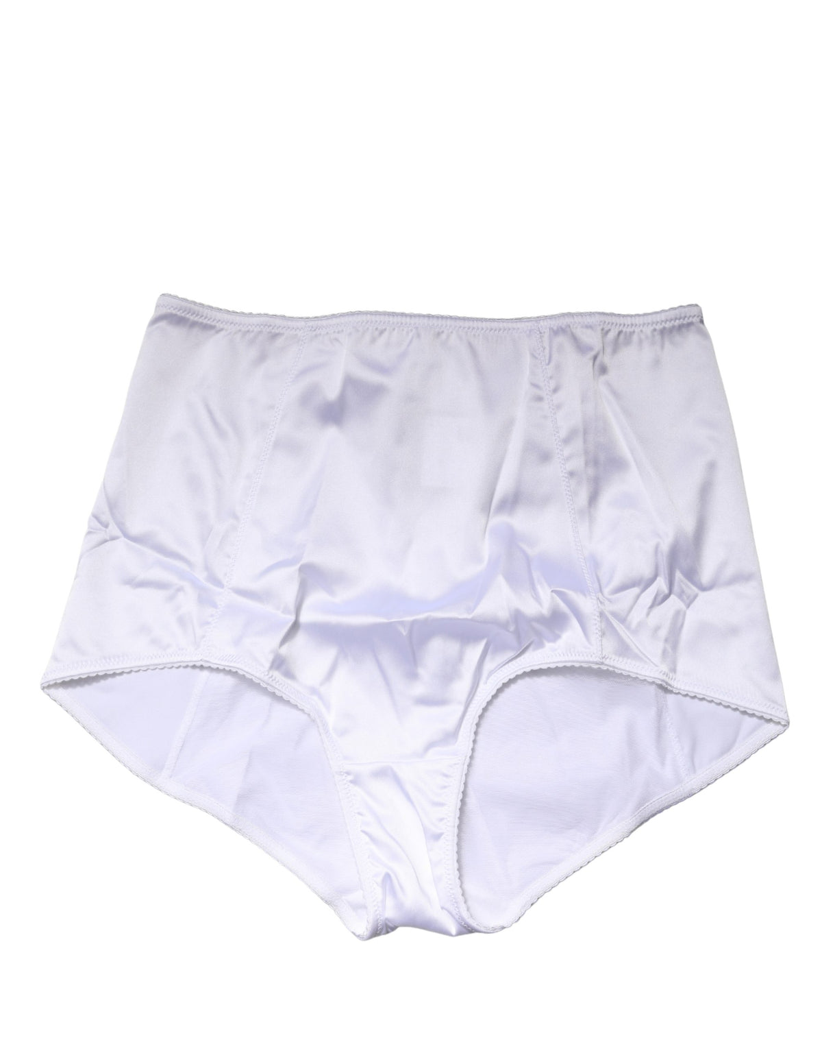 Dolce & Gabbana White Silk Blend High Waist Girdle Panty