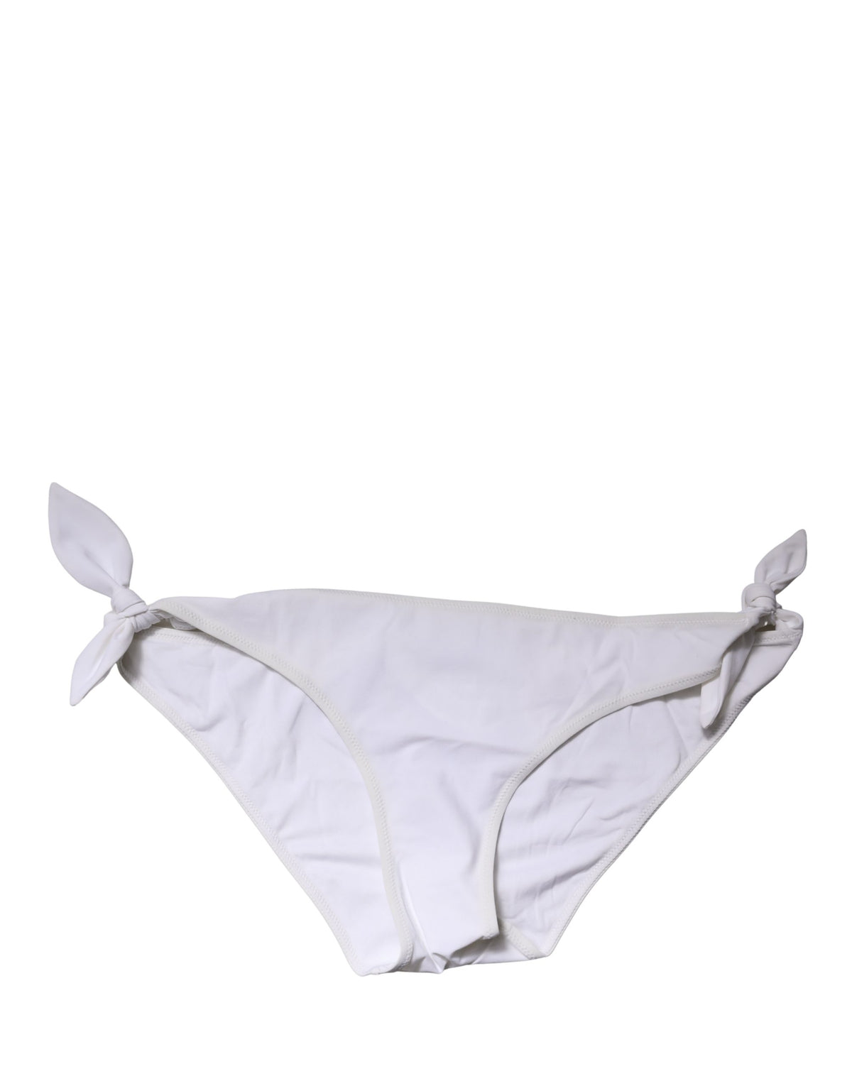 Dolce & Gabbana White Side-Tie Bikini Bottom
