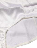 Dolce & Gabbana White Silk Blend High Waist Girdle Panty