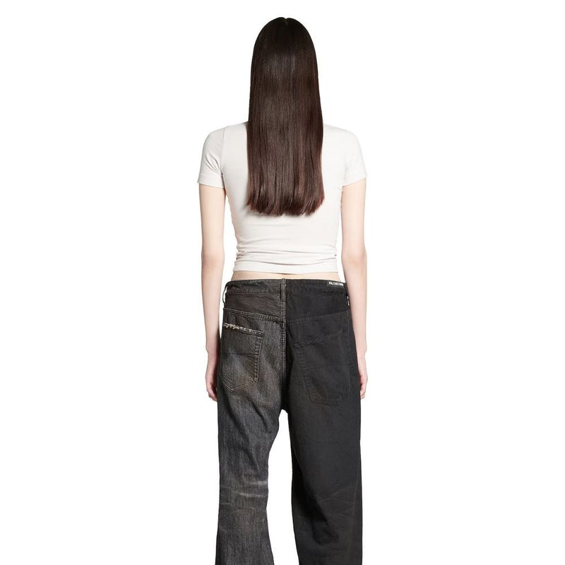 Balenciaga White Cotton T-Shirt for Women