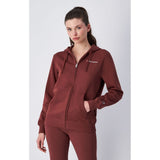 Champion Burgundy Cotton Sweatshirt for Women