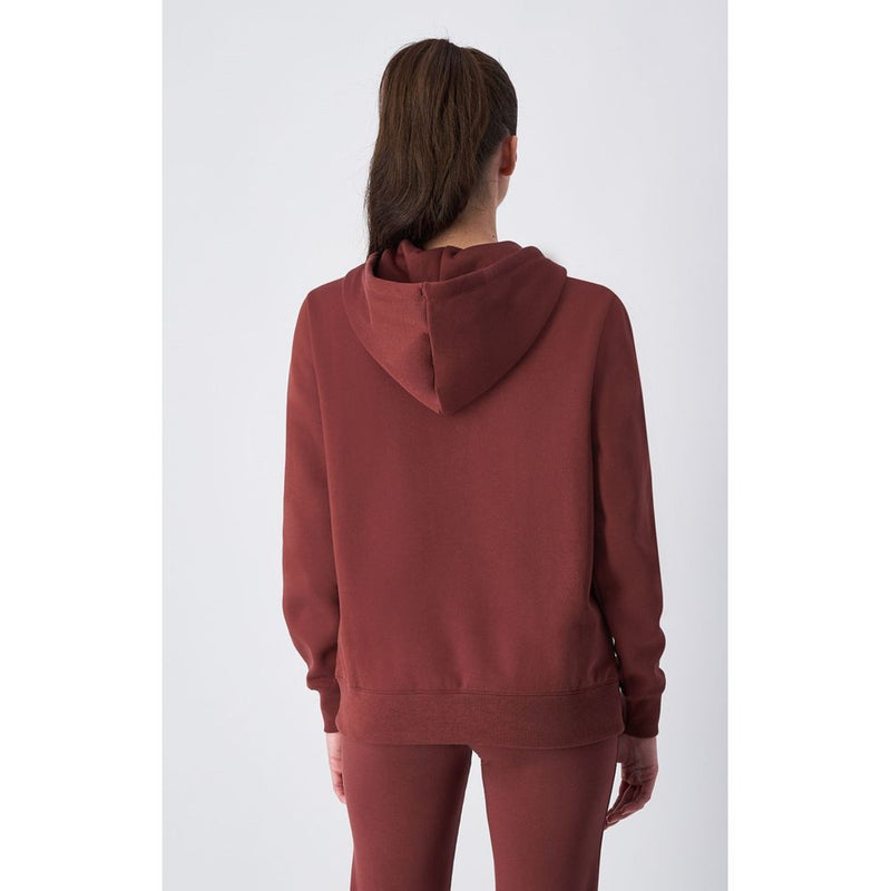 Champion Burgundy Cotton Sweatshirt for Women