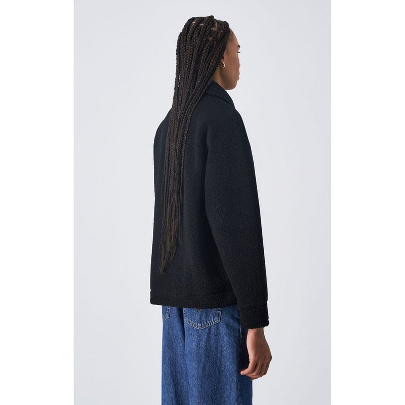 Champion Black Polyester Full-Length Jacket for Women