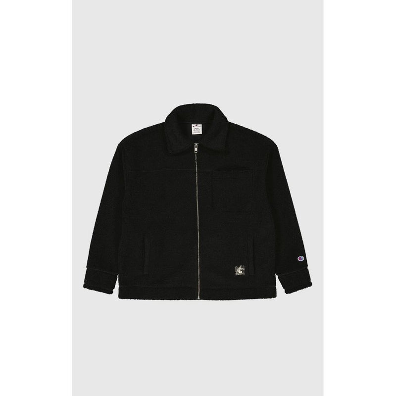 Champion Black Polyester Full-Length Jacket for Women
