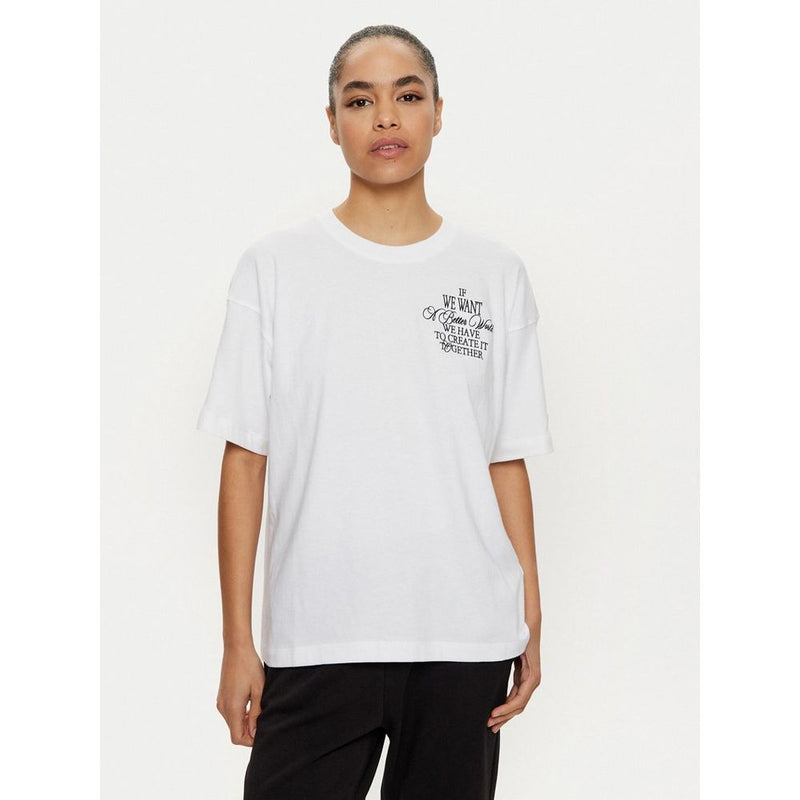 Champion White Cotton T-Shirt for Women - XS