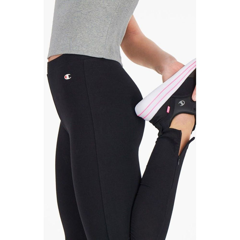 Champion Black Cotton Leggings for Women