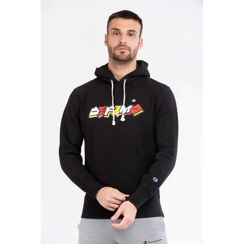 Champion Black Cotton Sweatshirt - Classic Comfort for Men