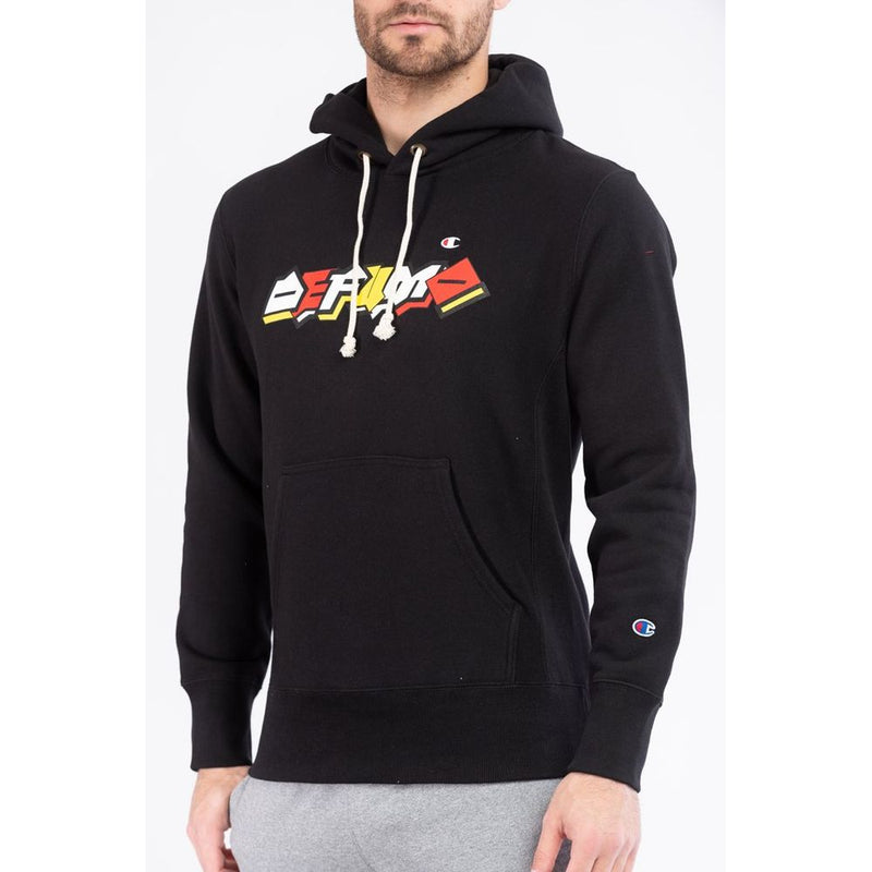 Champion Black Cotton Sweatshirt - Classic Comfort for Men