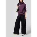 Champion Black Cotton Casual Pants for Women