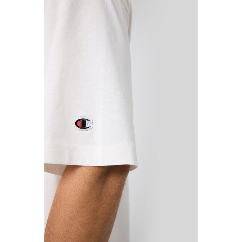 Champion White Cotton T-Shirt - Comfortable and Stylish