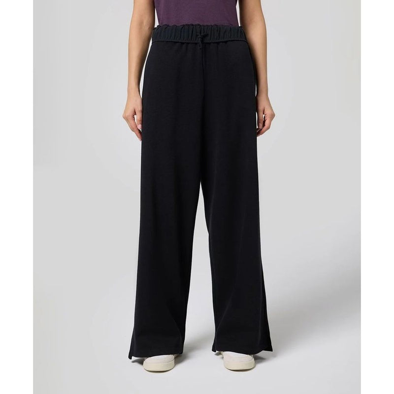 Champion Black Cotton Casual Pants for Women