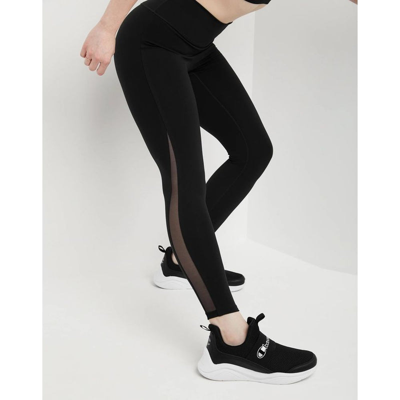 Champion Black Polyester Leggings - Sustainable Sportswear
