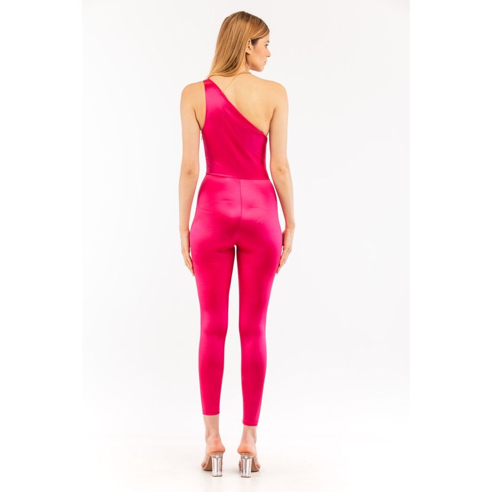 Elisabetta Franchi Fuchsia Polyamide Jumpsuit
