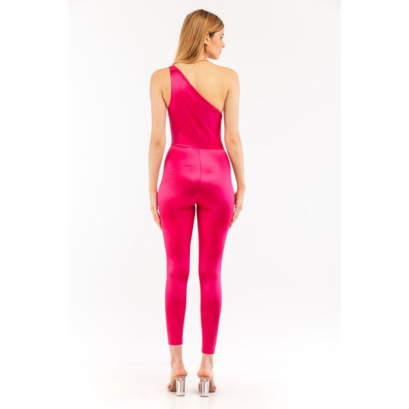 Elisabetta Franchi Fuchsia Polyamide Jumpsuit