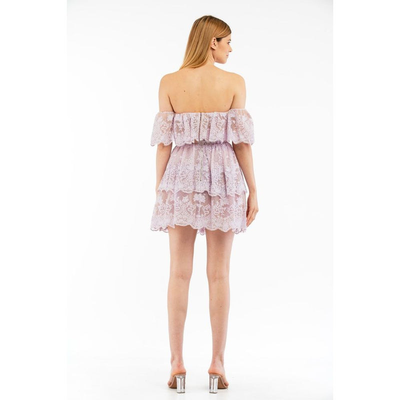 Elisabetta Franchi Light Blue Polyamide Casual Dress