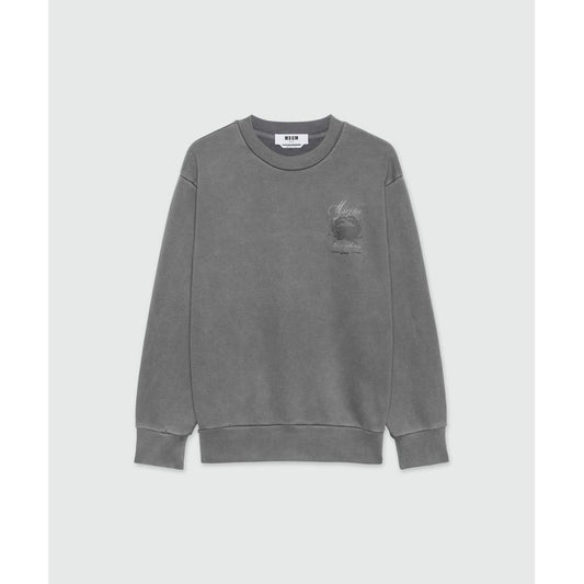 MSGM Gray Cotton Sweatshirt - Stylish & Comfortable