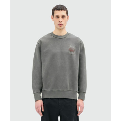 MSGM Gray Cotton Sweatshirt