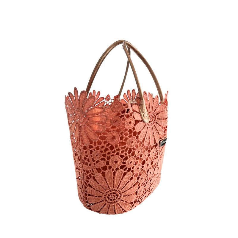 Baldinini Trend Pink PU Women Handbag - Floral Design
