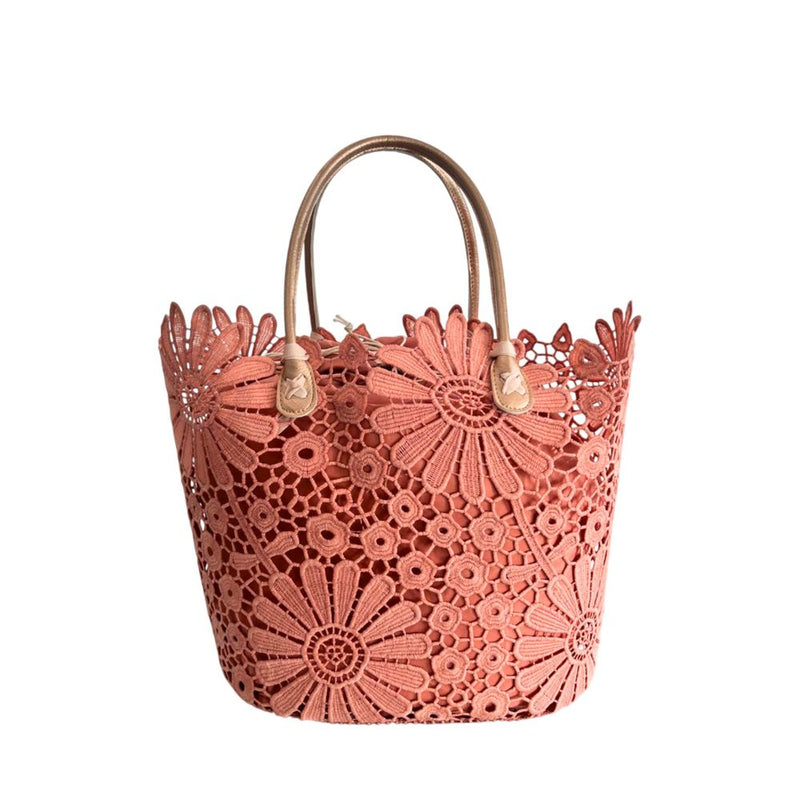 Baldinini Trend Pink PU Women Handbag - Floral Design