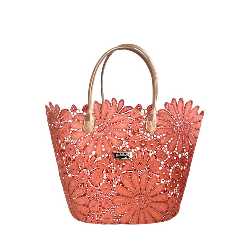 Baldinini Trend Pink PU Women Handbag - Floral Design