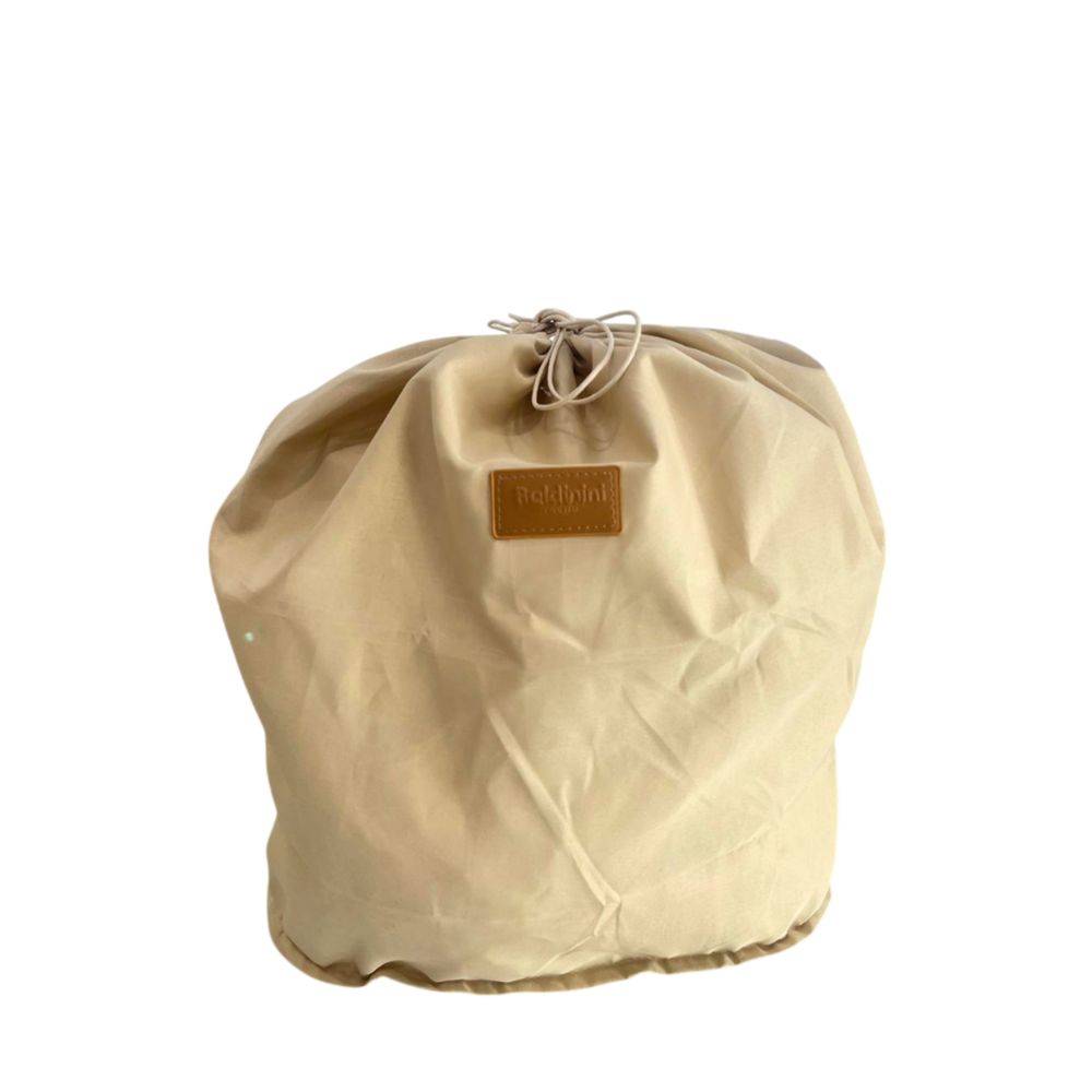 Baldinini Trend Beige PU Women Handbag - Chic Floral Design