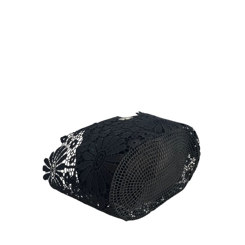 Baldinini Trend Black PU Women Handbag - Chic Floral Design