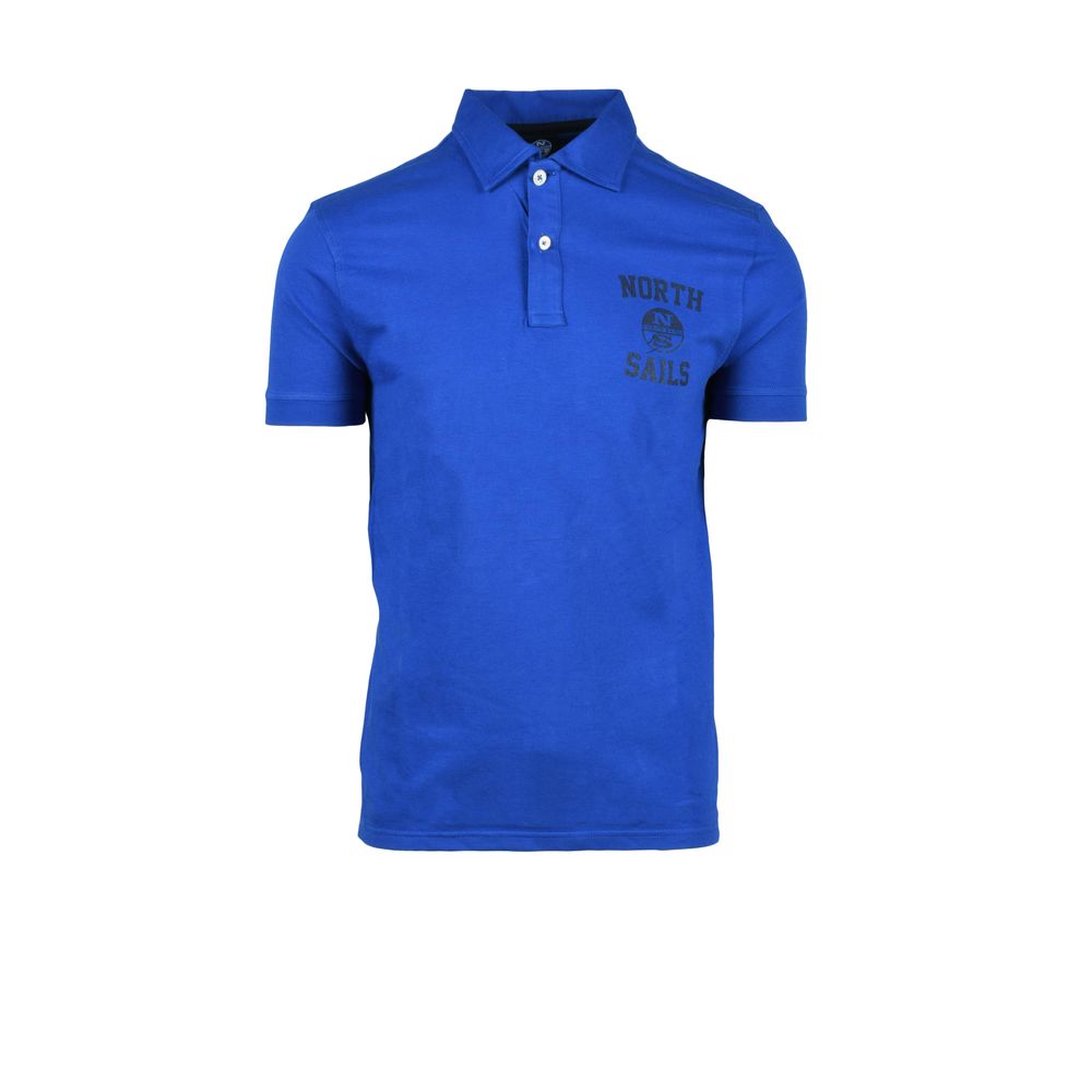 North Sails Blue Cotton Polo Shirt for Men