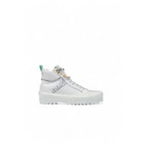 Superga White Fabric Chunky Sneakers for Women