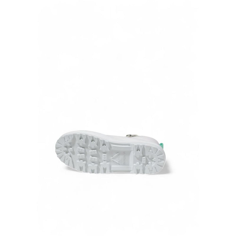 Superga White Fabric Chunky Sneakers for Women