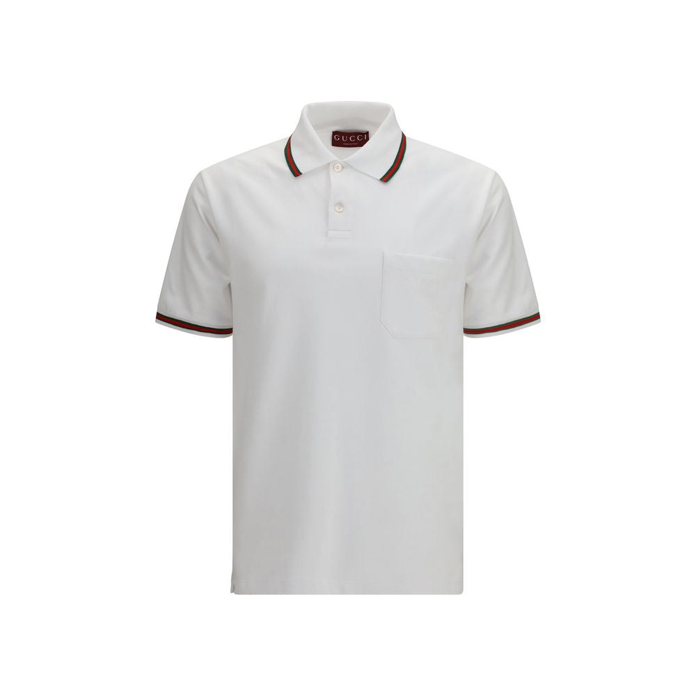 Polo Gucci en coton blanc