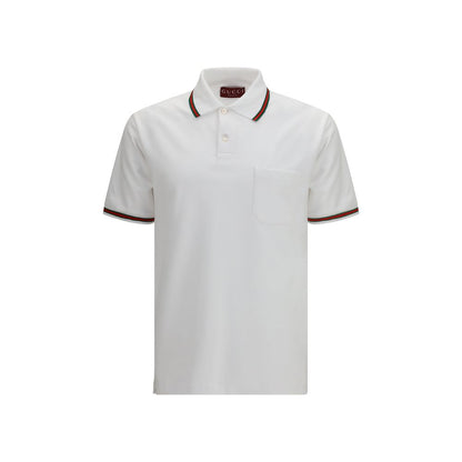 Polo Gucci en coton blanc