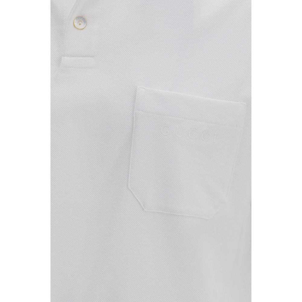 Polo Gucci en coton blanc