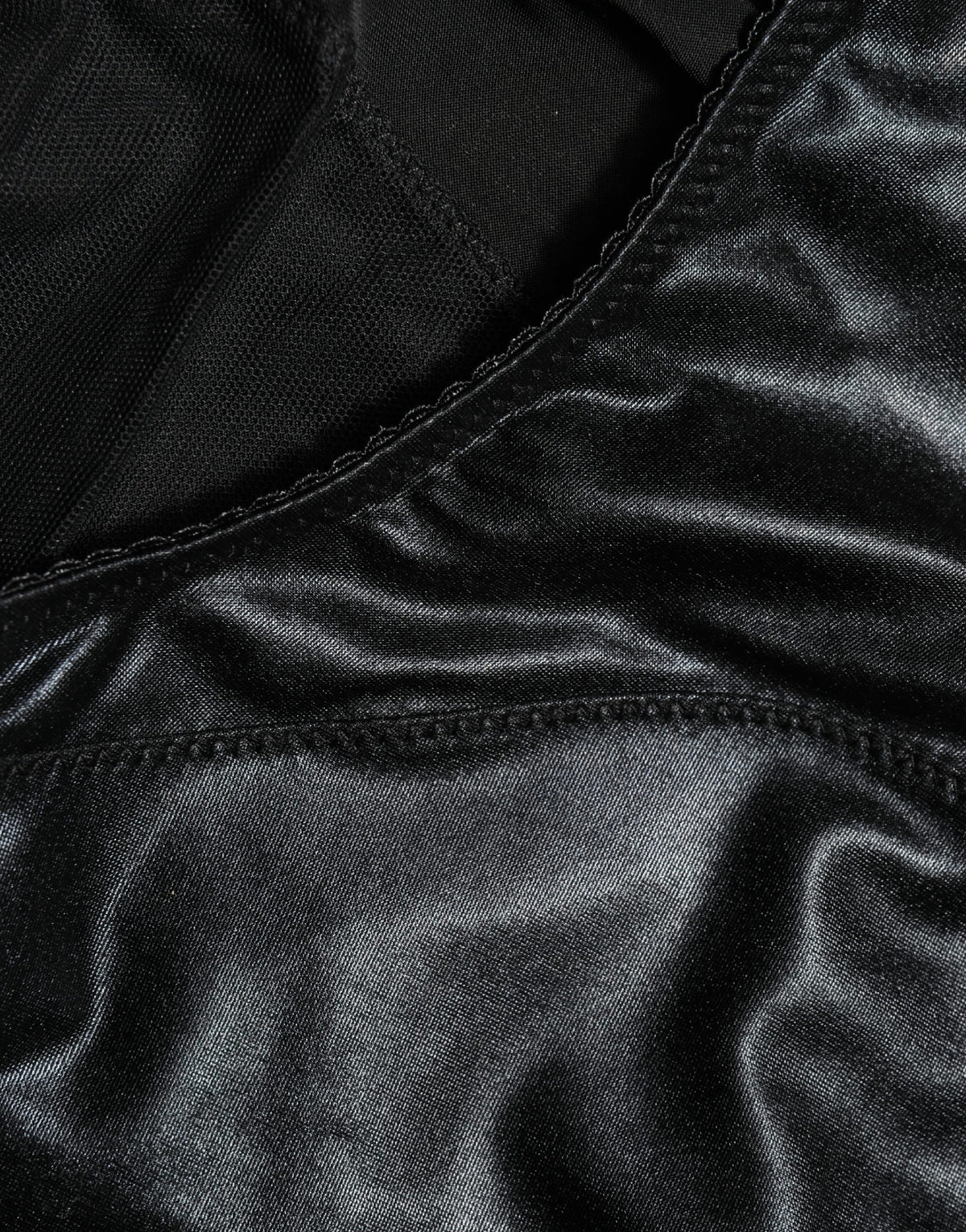 Dolce & Gabbana Black Silk Blend High Waist Girdle Panty