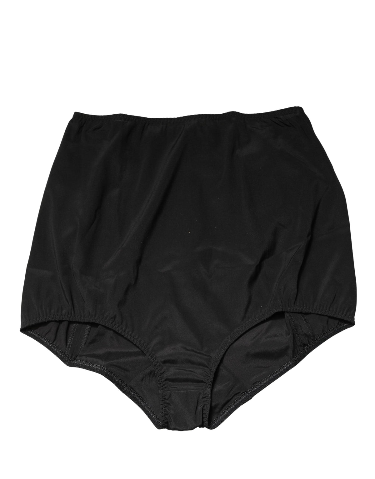 Dolce & Gabbana Black Silk Blend High Waist Girdle Panty