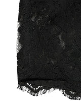 Dolce & Gabbana Black Lace Bandeau Bra Tube Top