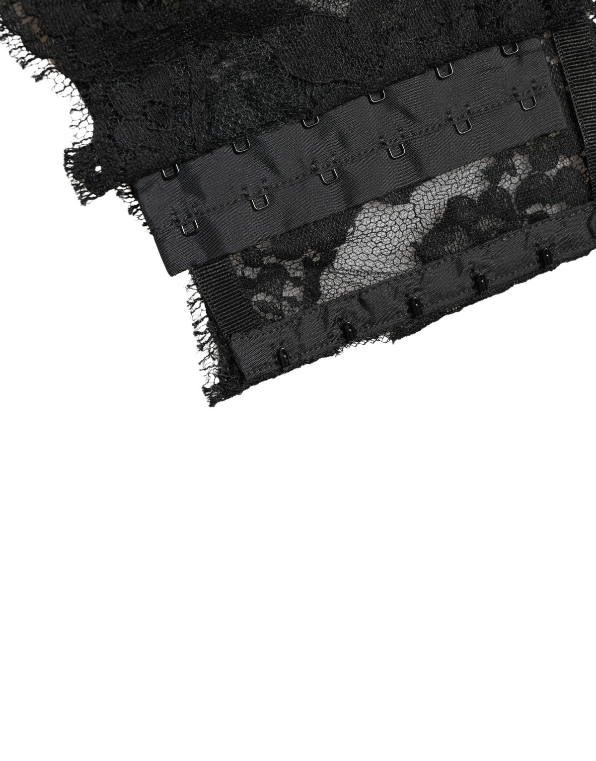 Dolce & Gabbana Black Lace Bandeau Bra Tube Top
