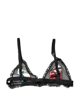 Dolce & Gabbana Black Floral Soft Cup Bra - Effortless Elegance