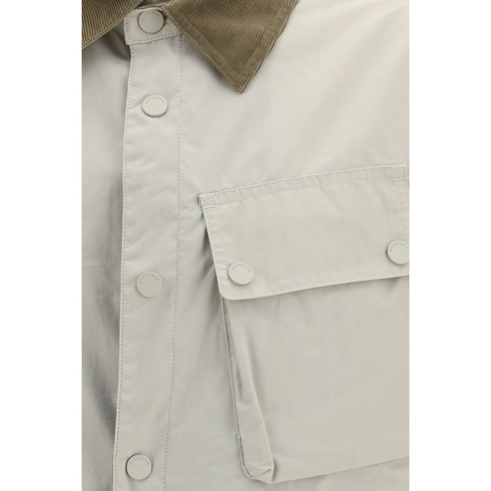 Belstaff Beige Cotton Ground Jacket with Velvet Collar