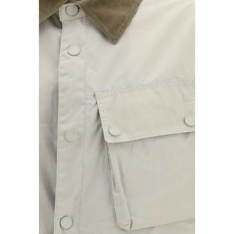 Belstaff Beige Cotton Ground Jacket with Velvet Collar