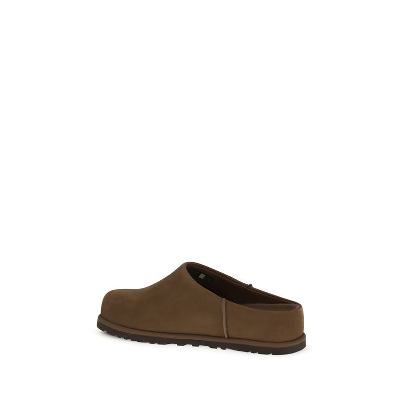 UGG Brown Calf Leather Bos Taurus Clogs for Women
