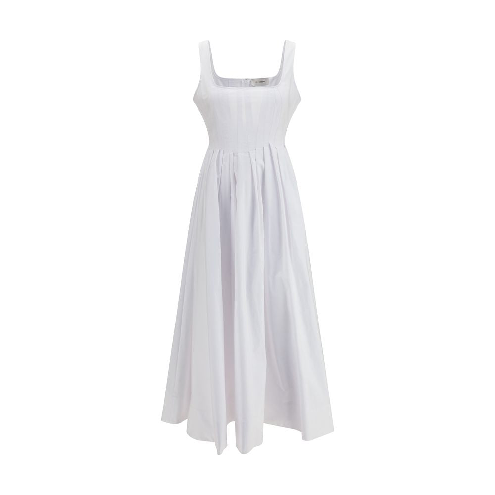 Robe décontractée en coton blanc Max Mara