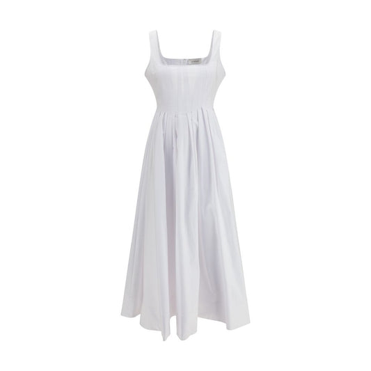 Robe décontractée en coton blanc Max Mara