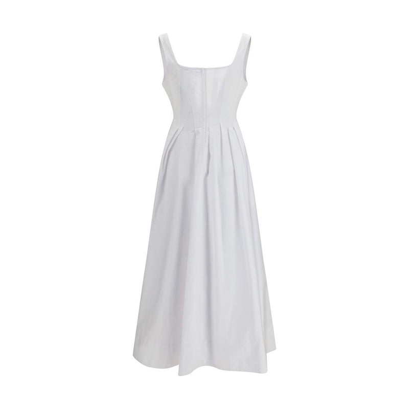 Robe décontractée en coton blanc Max Mara