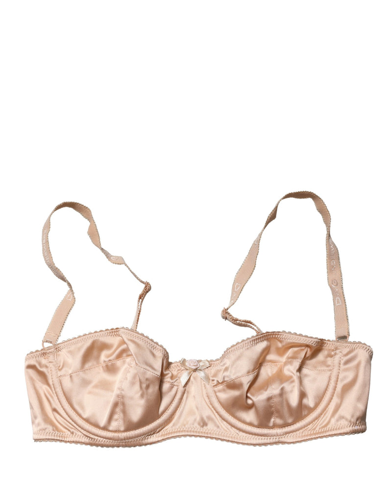 Dolce & Gabbana Beige Semi-Pad Underwire Balconette Bra