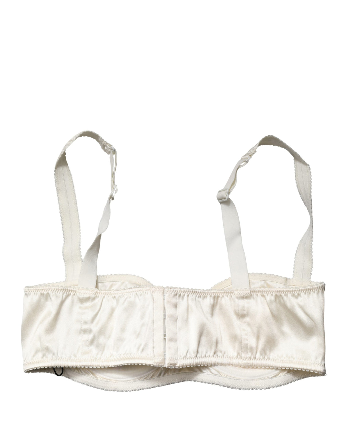Dolce & Gabbana Off White Semi-Pad Underwire Balconette Bra