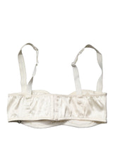 Dolce & Gabbana Off White Semi-Pad Underwire Balconette Bra