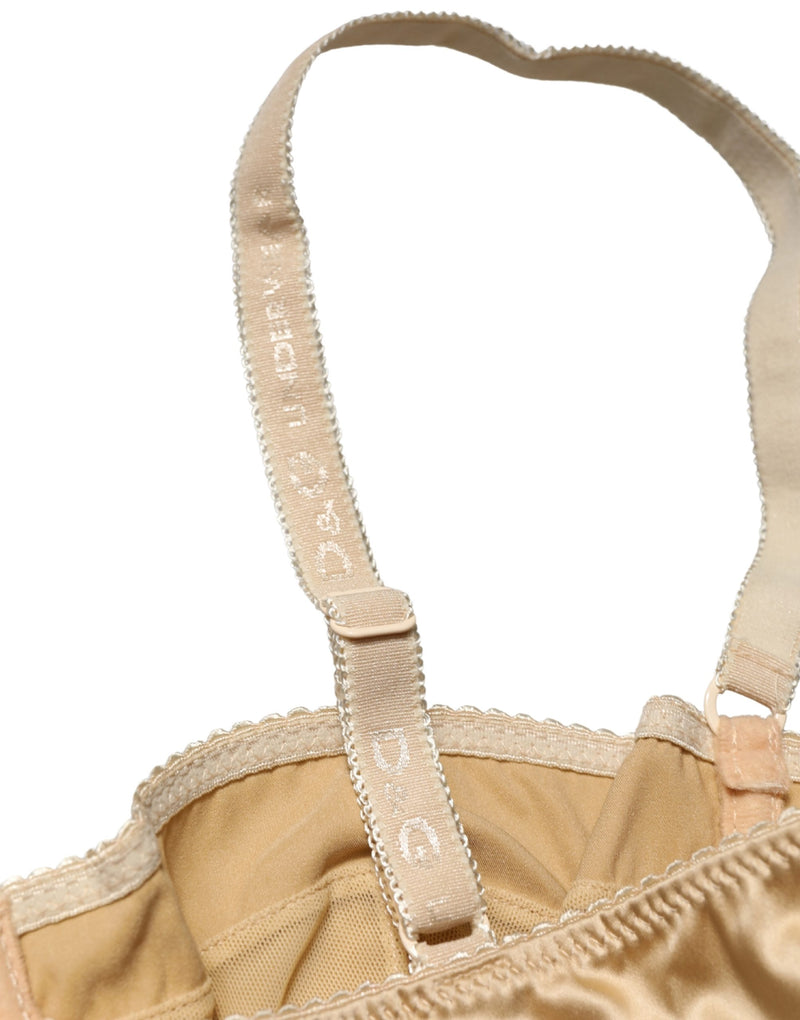 Dolce & Gabbana Beige Semi-Pad Underwire Balconette Bra