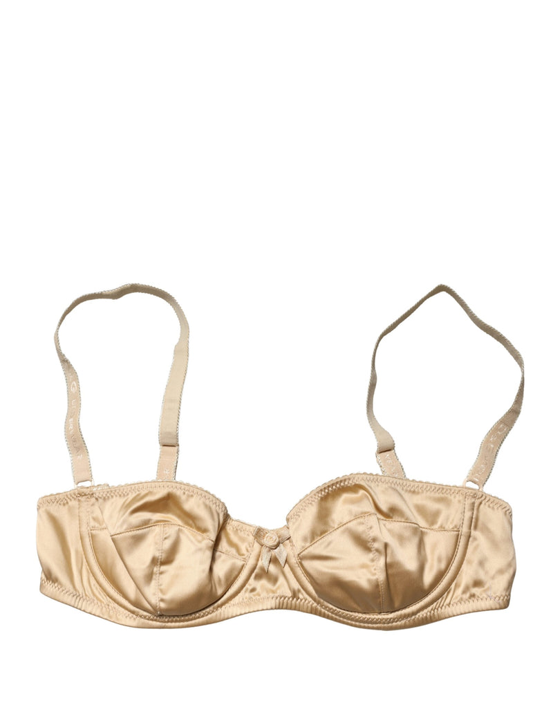 Dolce & Gabbana Beige Semi-Pad Underwire Balconette Bra