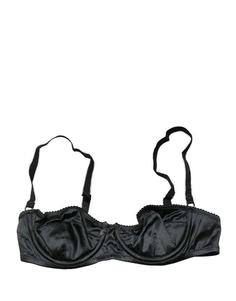 Dolce & Gabbana Black Semi-Pad Underwire Balconette Bra